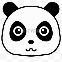 手绘卡通可爱大熊猫