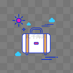 夏日icon图片_夏日旅游卡通icon