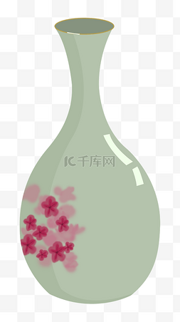 瓷器花图片_手绘花朵瓷器