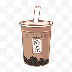 手绘奶茶杯图片_手绘奶茶插画