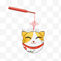 猫咪创意中秋节灯笼可爱风PNG