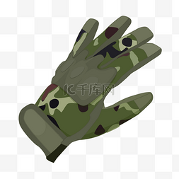 军事迷彩手套插图