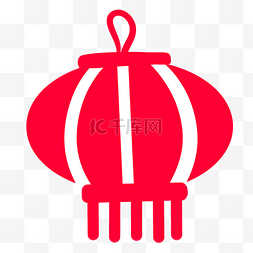 红色传统灯笼元素