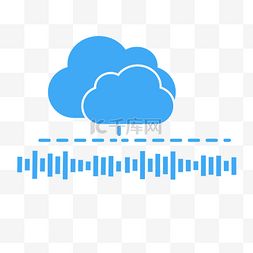 效果点缀图片_科技感云形状智能云图形人工智能