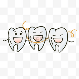 爱牙日保护牙齿插画