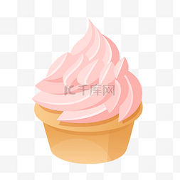 夏日粉色樱花雪糕