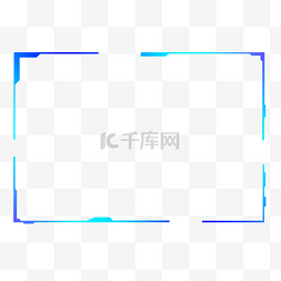 ui素材不规则图片_科技元素边框高清图