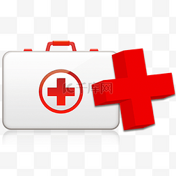 红十字公益医疗插画