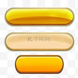 可爱卡通标签装饰图片_卡通立体长条形按钮