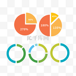 矢量手绘环形PPT数据