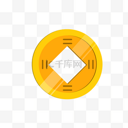 黄色铜币图标