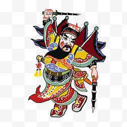 文化传统过年图片_民间门神年画插图