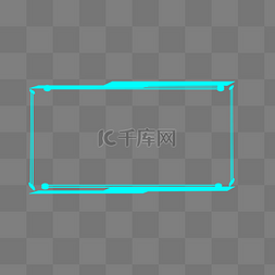 高科技边框图片_边框纹理蓝色折线科技边框