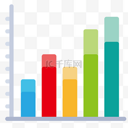 动态柱状图图片_数据柱状图插画