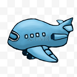 小飞机手绘图片_手绘卡通小飞机插画
