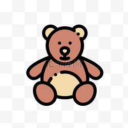 玩具熊图片_mbe风格玩具熊装饰图标