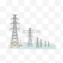编制电线图片_电线塔风景