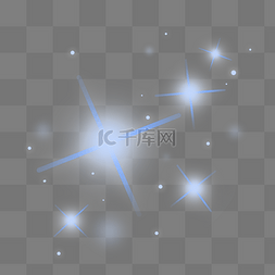 星星点缀图片_淡蓝色星星散落光效
