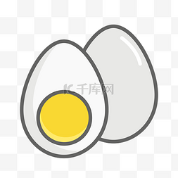 手绘卡通鸡蛋简图