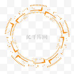 大数据图案科技感线条装饰圆形形