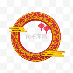 时尚炫酷背景图片_中国风新春花纹背景C4D电商装饰元