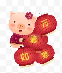 猪年新年2019农历新年习俗红灯笼