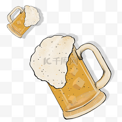 饮料酒水图片图片_酒水啤酒杯设计图形