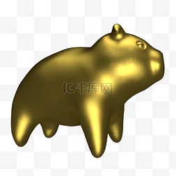 金色小猪图片_ 金色小猪 