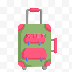 手绘彩色行李箱