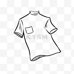 衣服线框图片_T恤短袖背面设计图