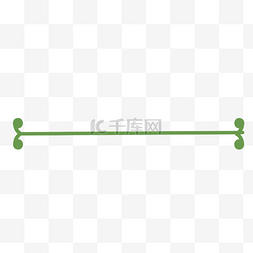 免抠图欧式线条图片_绿色创意芽菜分割线