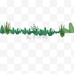 矢量绿色植物叶子图片_手绘矢量绿色植物