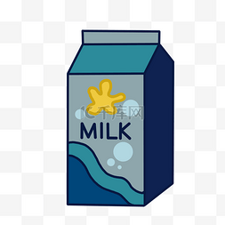 十一字立体字图片_一盒手绘的立体牛奶