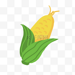 蔬菜字母S图片_手绘卡通玉米蔬菜手绘