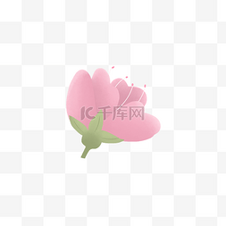 唯美桃花粉色图片_治愈系卡通半开的樱花花朵