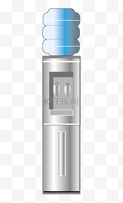 自制净水器图片_手绘灰色净水器