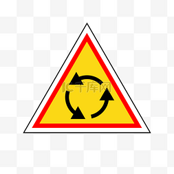 环形环形图片_交通三角形红色标志
