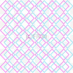 炫彩正方形图片_撞色炫彩粉蓝几何形背景网格