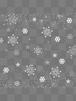 雪图片_白色冬季飘雪下雪手绘装饰雪花浪