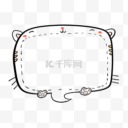 猫猫脸图片_大脸猫可爱对话框