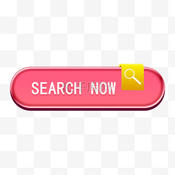 手绘立体图标图片_粉红色水晶按钮图标搜索按钮设计