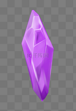 紫色长形钻石插画
