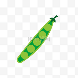 秋天图片_处暑夏季蔬果蔬菜豌豆图标