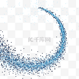 清新圆点图片_蓝色圆点弧线