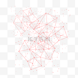 科技背景数据图片_线条科技多边形装饰图案