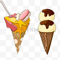 冰淇冰图片_巧克力冰淇凌冰淇淋冰棍冰淇凌球