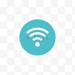 蓝色wifi标志图片_蓝色WiFi标签矢量图
