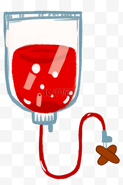 公共医疗输血插画