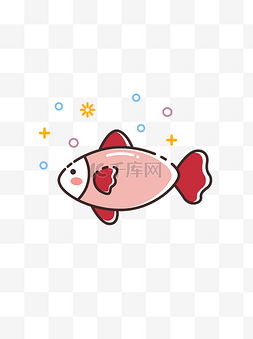 粉色装图片_MBE创意小鱼类动物矢量可商用素材