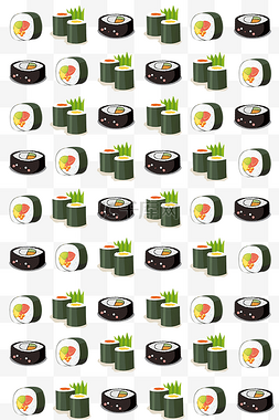 寿司底纹图片_漂亮的寿司底纹插画